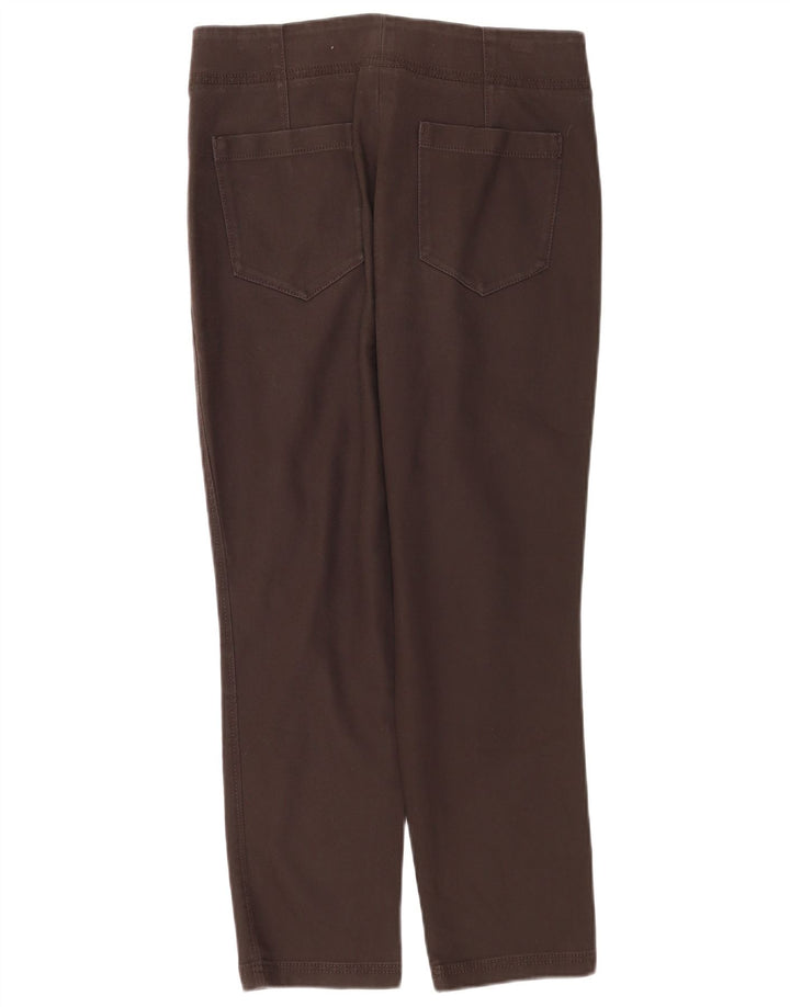 Massimo Dutti Γυναικείο ίσιο κομμένο παντελόνι EU 40 Medium W30 L26 καφέ