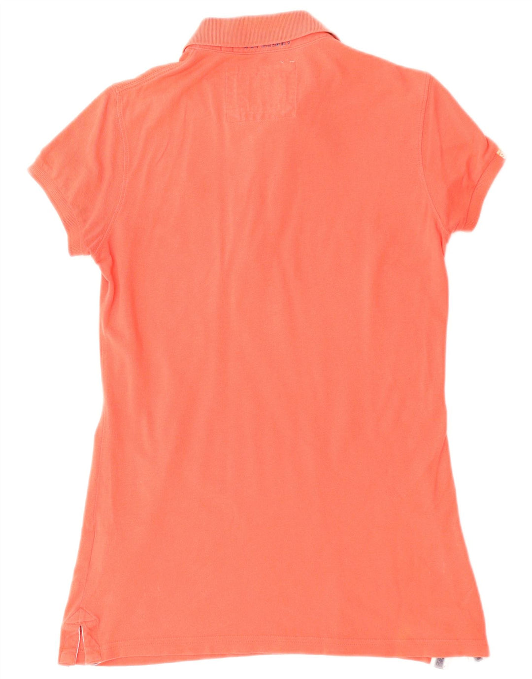 Superdry γυναικείο μπλουζάκι πόλο UK 14 μεγάλο κόκκινο βαμβακερό