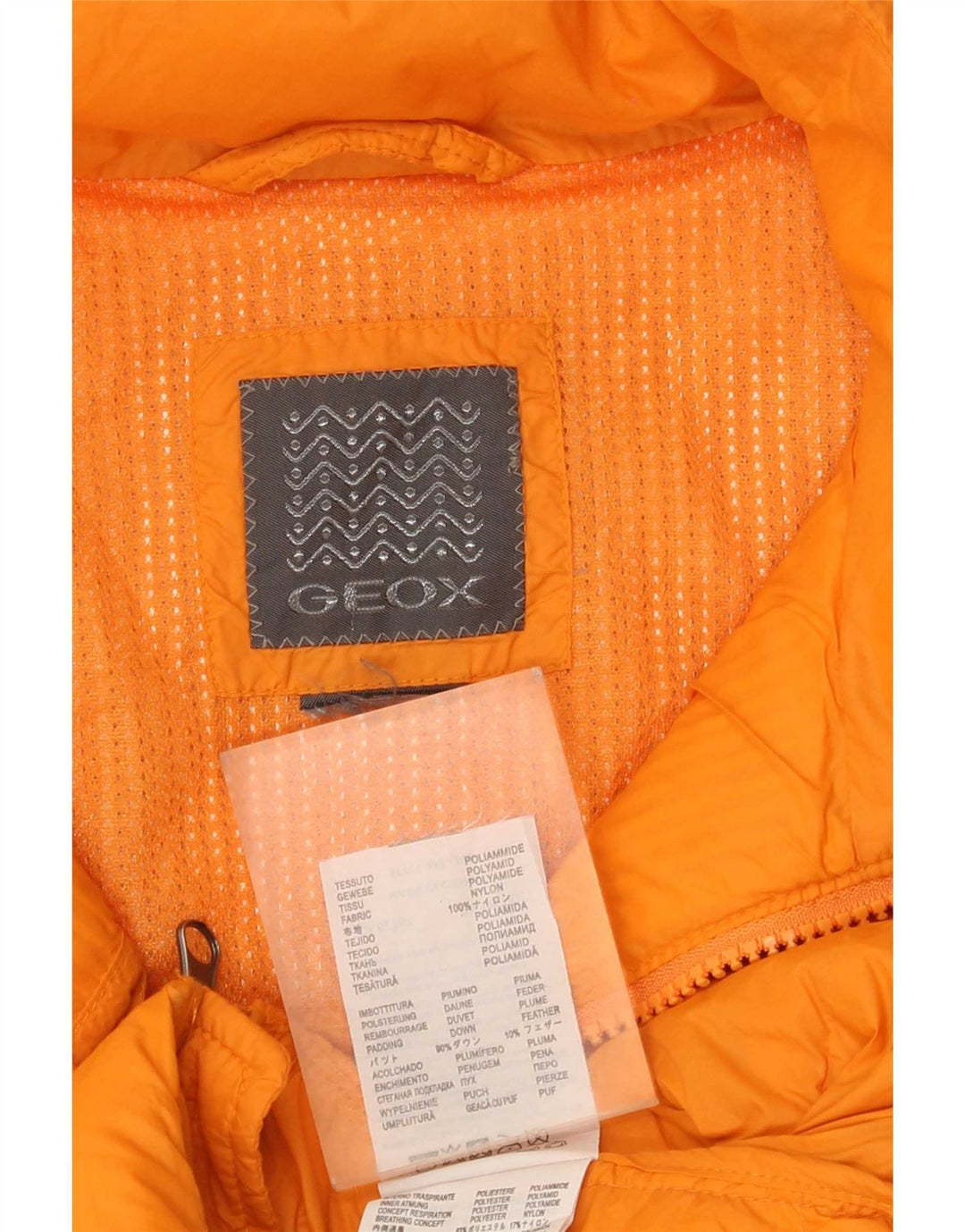 Geox Womens Padded Gilet UK 18 XL Orange Polyamide
