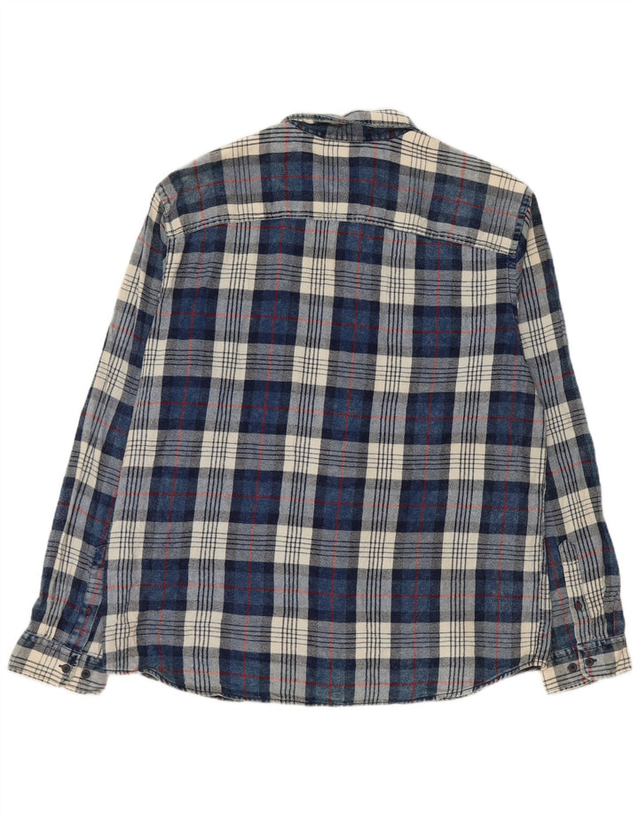 Ανδρικό φανελένιο πουκάμισο JACK & JONES 2XL Μπλε βαμβακερό