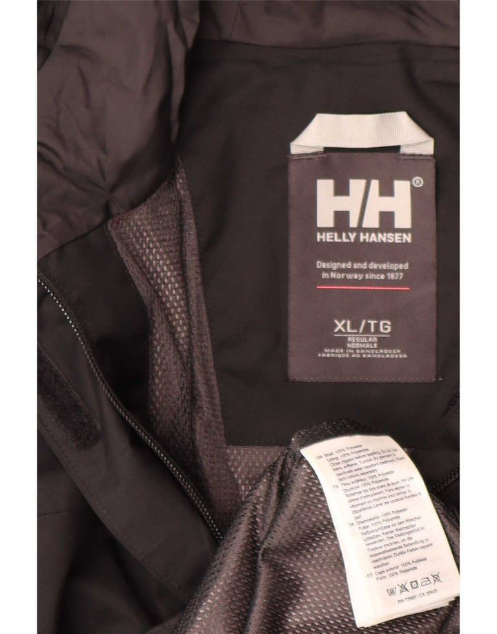 Helly Hansen Γυναικείο μπουφάν βροχής με κουκούλα UK 18 XL μαύρο πολυεστέρα