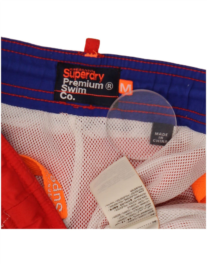 Ανδρικό γραφικό σορτς κολύμβησης Superdry Μεσαίο κόκκινο πολυεστέρα