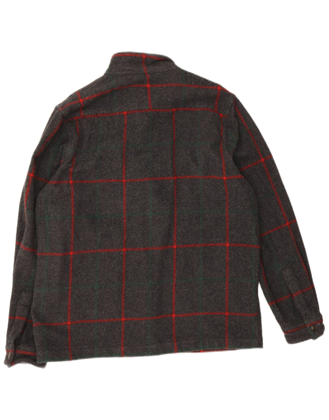 Ανδρικό μπουφάν Woolrich UK 40 Large Grey Check Wool