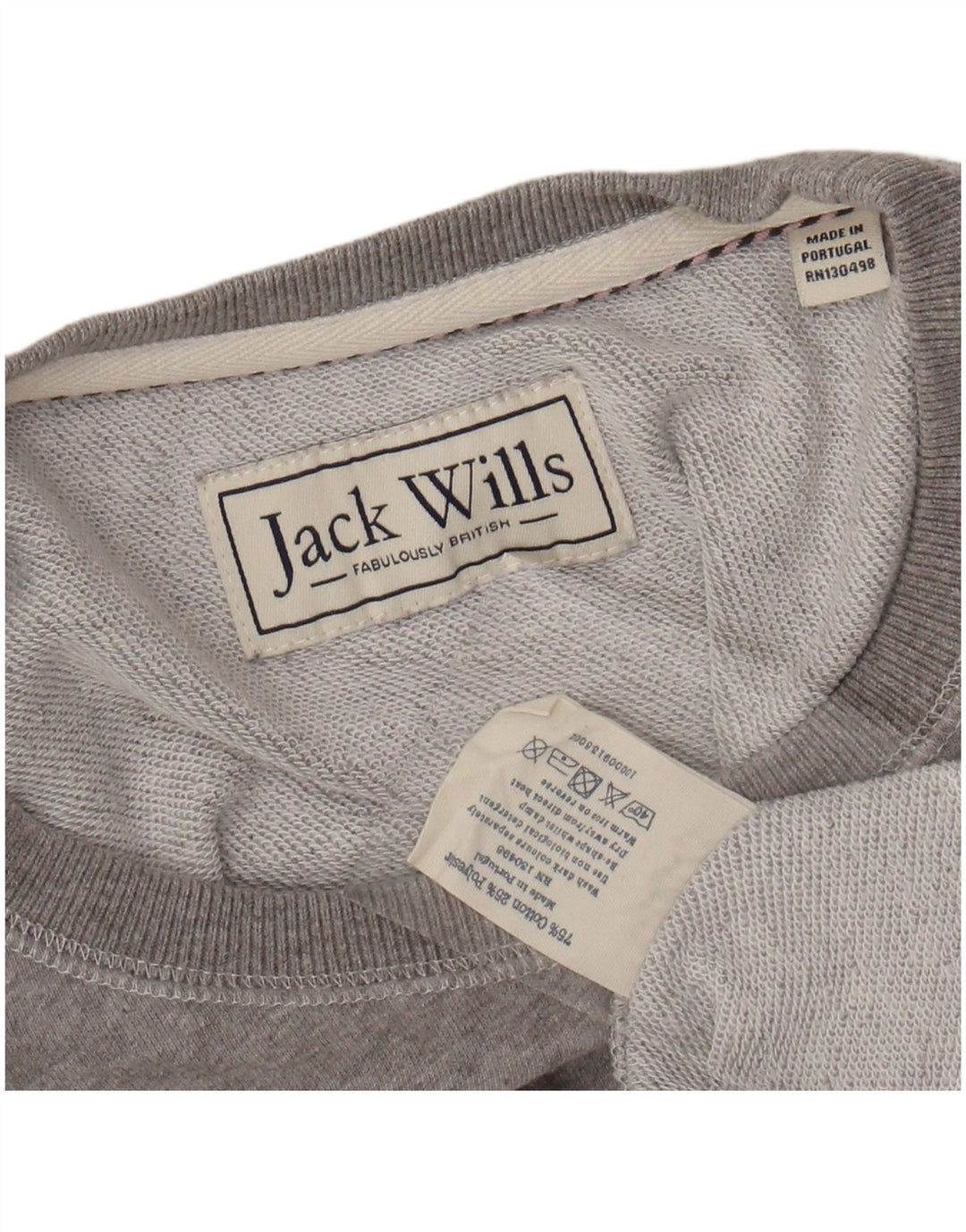 Γυναικείο γραφικό φούτερ JACK WILLS Jumper UK 12 Medium Grey Flecked