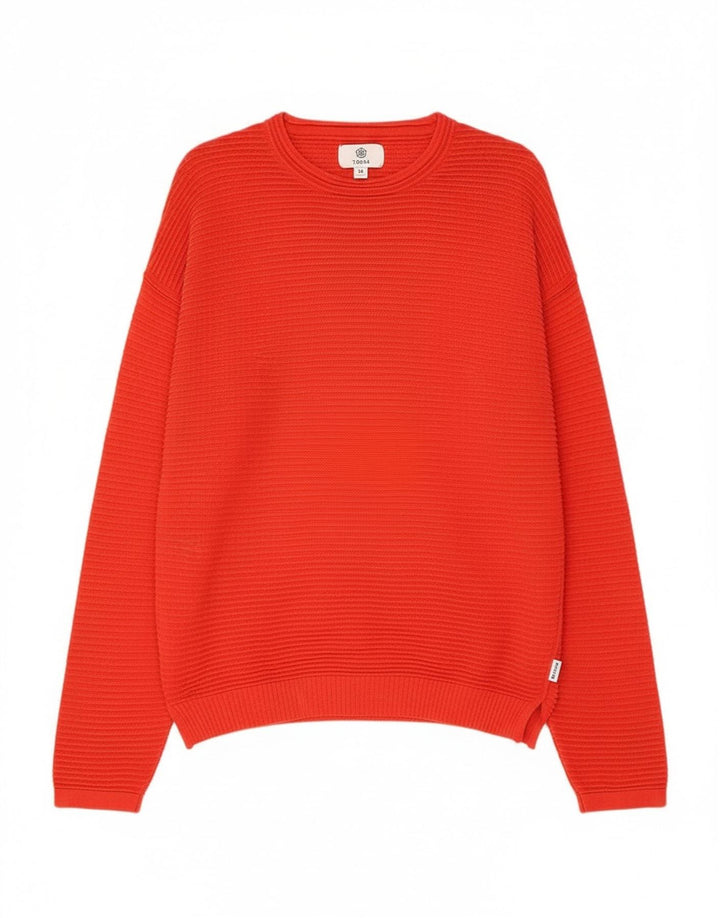Tog 24 Γυναικείο πουλόβερ με λαιμόκοψη UK 10 Small Red
