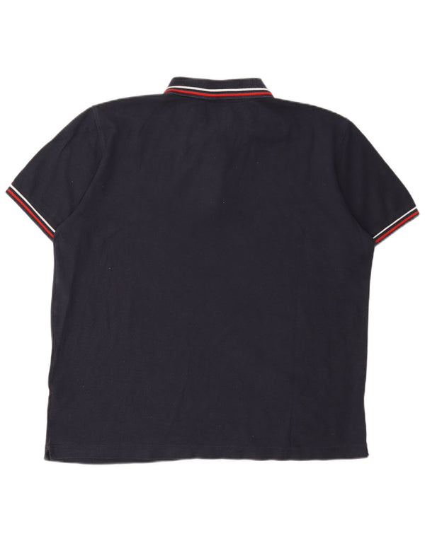 Lotto Mens Life's Polo Shirt XL Navy Blue Cotton