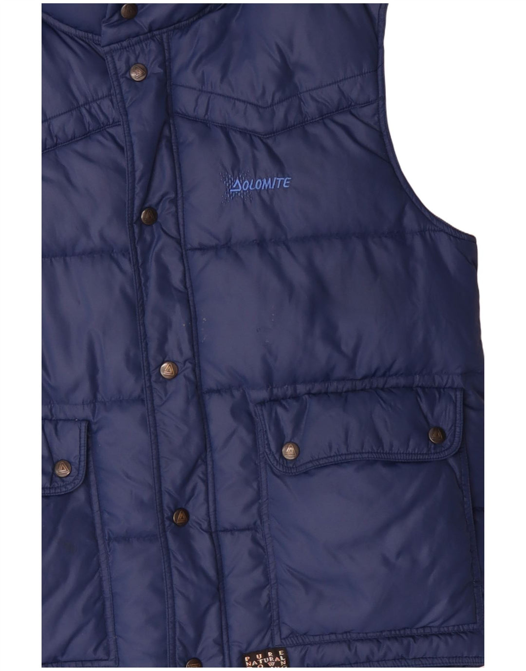 Dolomite Mens Padded Gilet UK 38 Medium Navy Blue Polyester