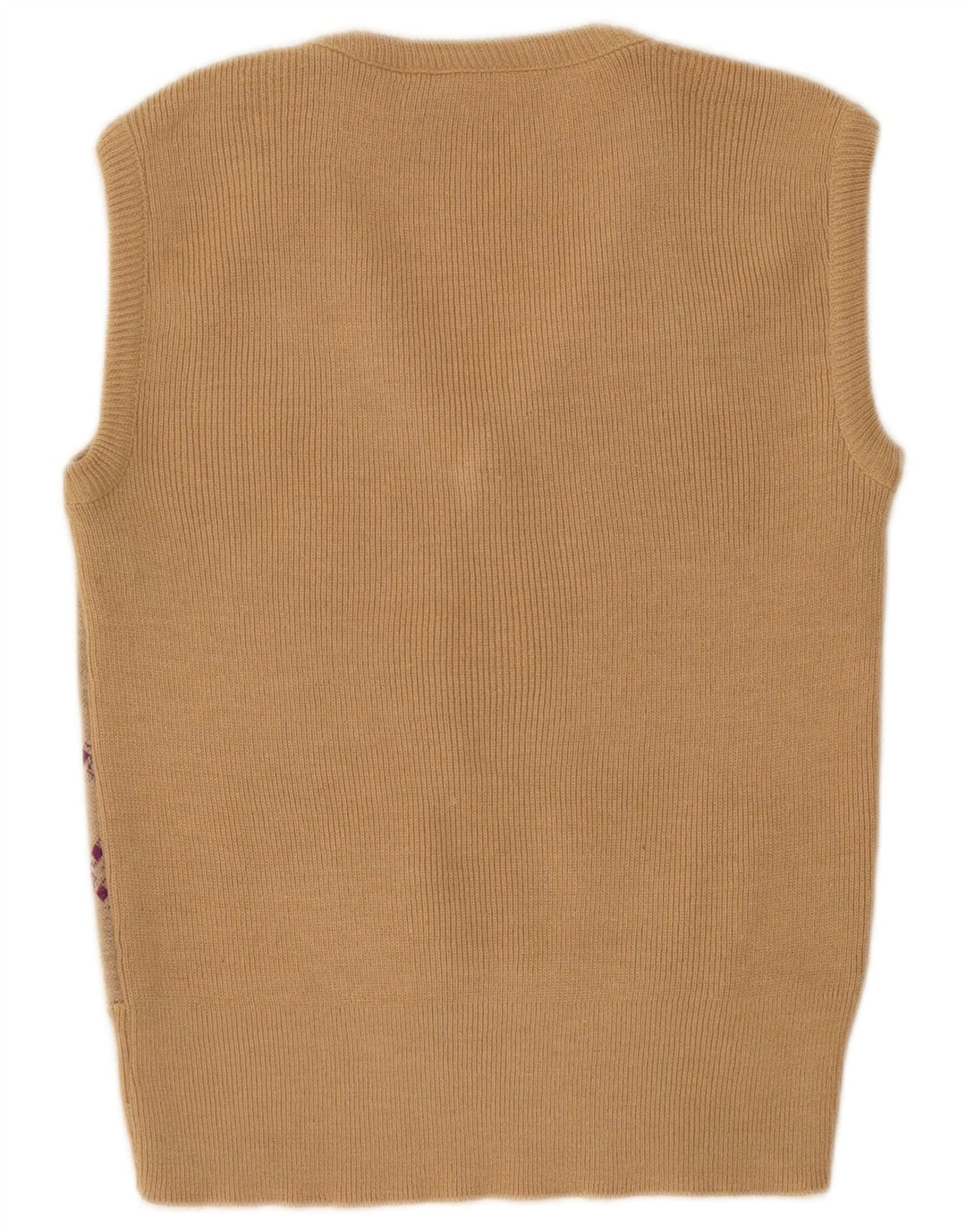 Vintage ανδρικό γιλέκο Tank Top Μικρό μπεζ γεωμετρικό