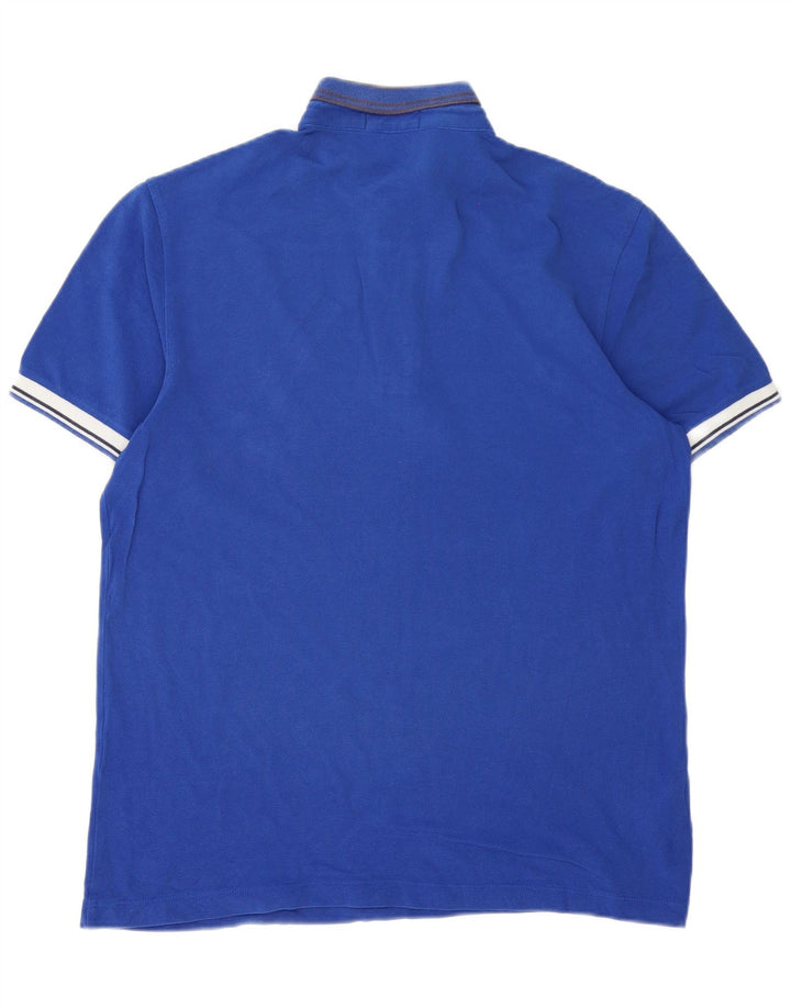 Fred Perry Ανδρικό Πόλο Μπλουζάκι Μεγάλο Μπλε Βαμβακερό ριγέ