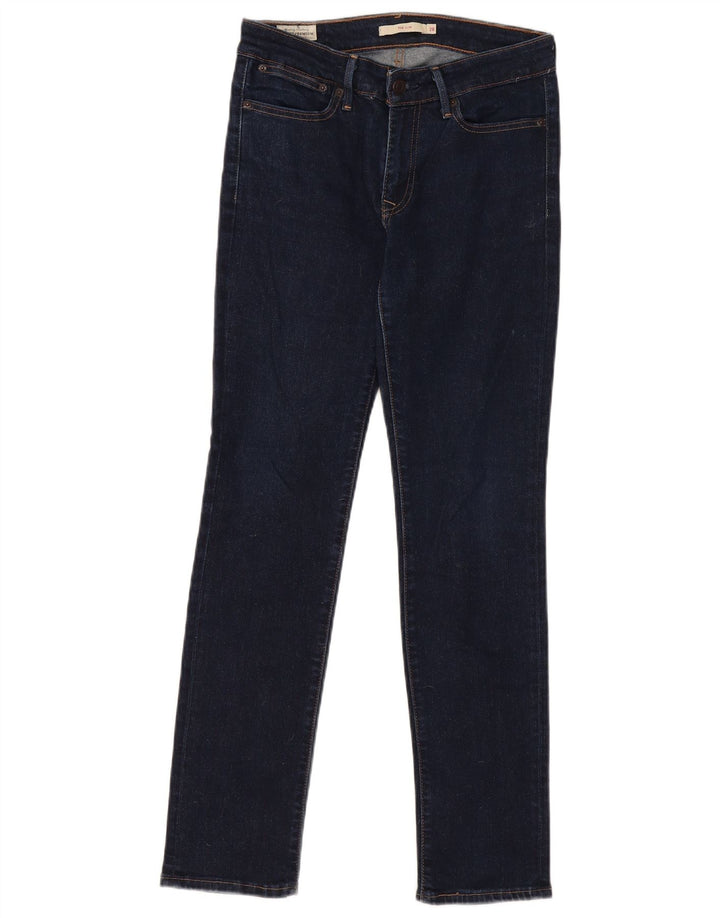 Levi's Womens 712 Slim Jeans W28 L30 Navy Blue Cotton