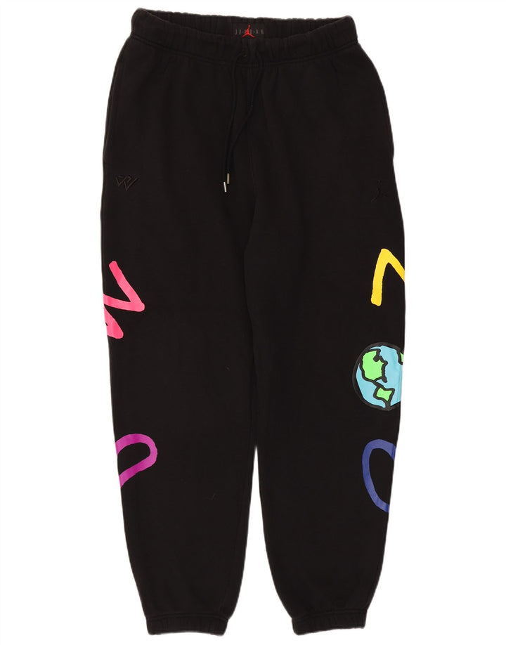 Ανδρική φόρμα γραφικής φόρμας Jordan Joggers μεσαίο μαύρο βαμβακερό