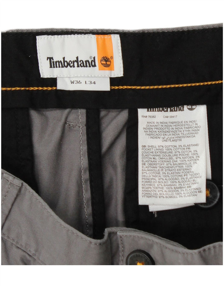 TIMBERLAND Ανδρικό Slim παντελόνι Chino W36 L34 Γκρι βαμβακερό