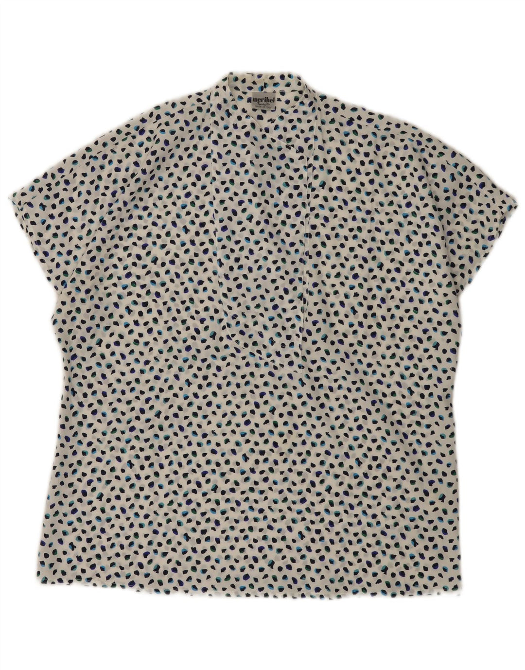 Γυναικεία μπλούζα Marzotto Top UK 14 Large White Spotted Polyester