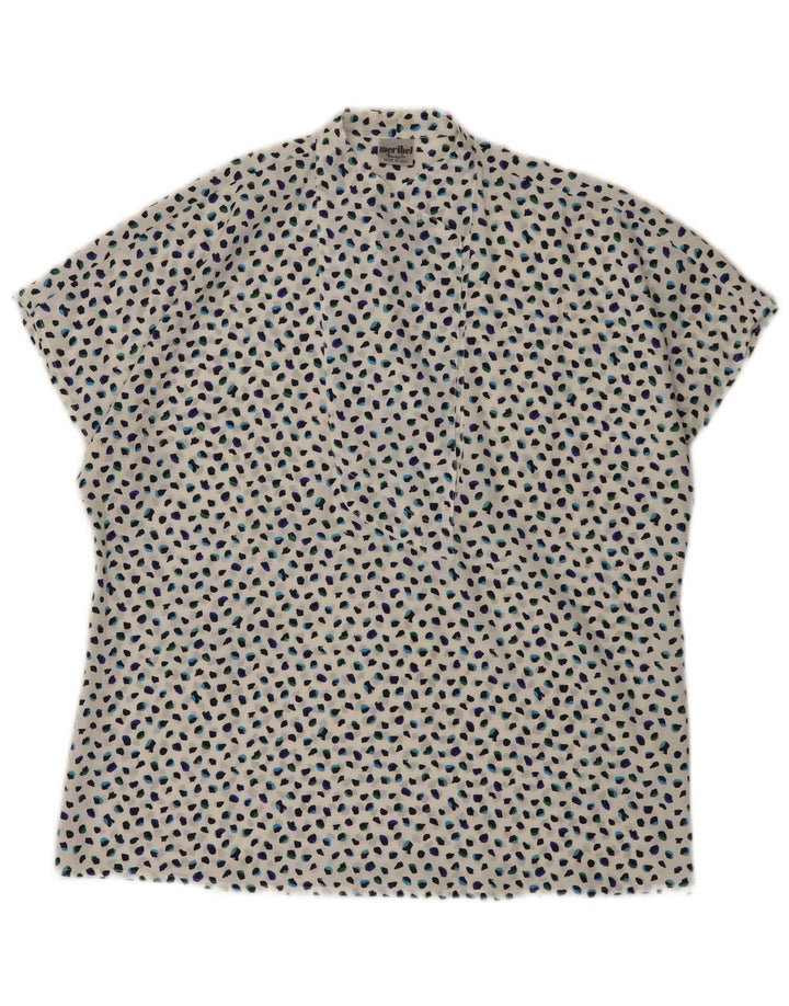 Γυναικεία μπλούζα Marzotto Top UK 14 Large White Spotted Polyester