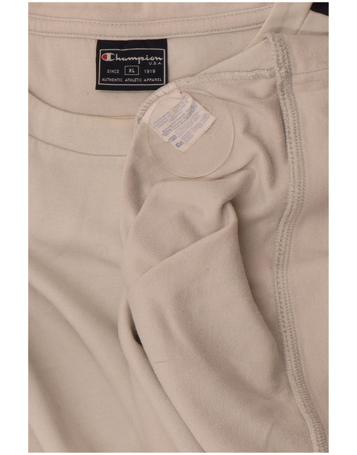 Ανδρικό φούτερ Champion Jumper XL Λευκό Colourblock Βαμβακερό