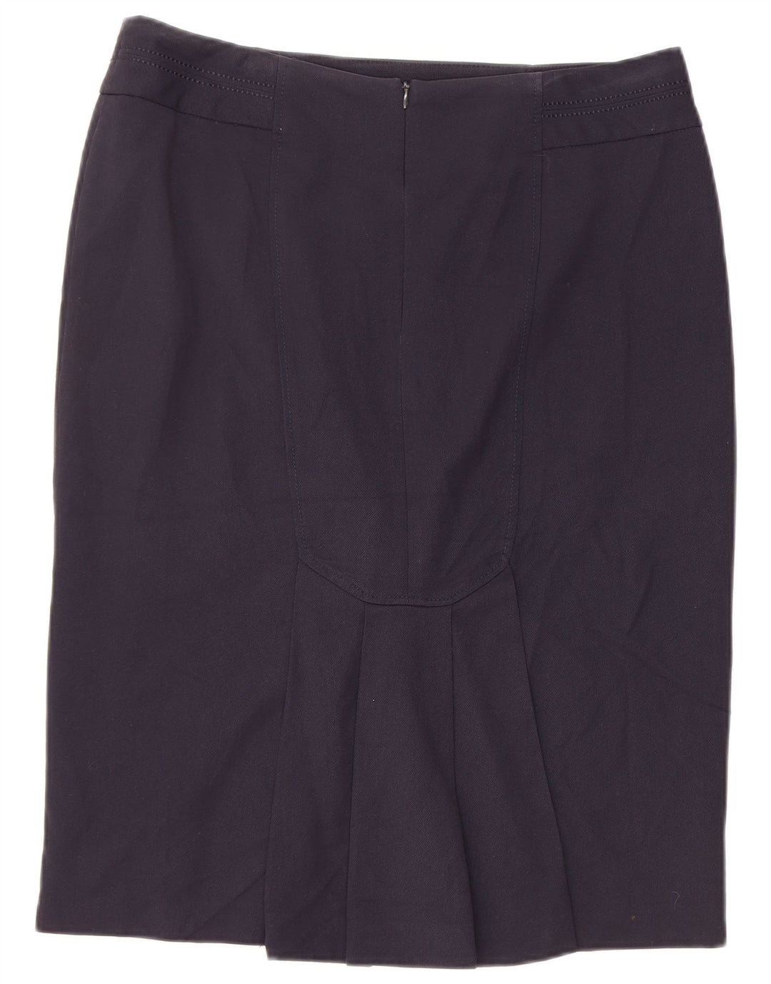 Marks & Spencer Γυναικεία Pencil Φούστα UK 14 Large W34 Navy Blue Polyester