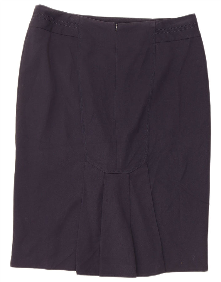 Marks & Spencer Γυναικεία Pencil Φούστα UK 14 Large W34 Navy Blue Polyester