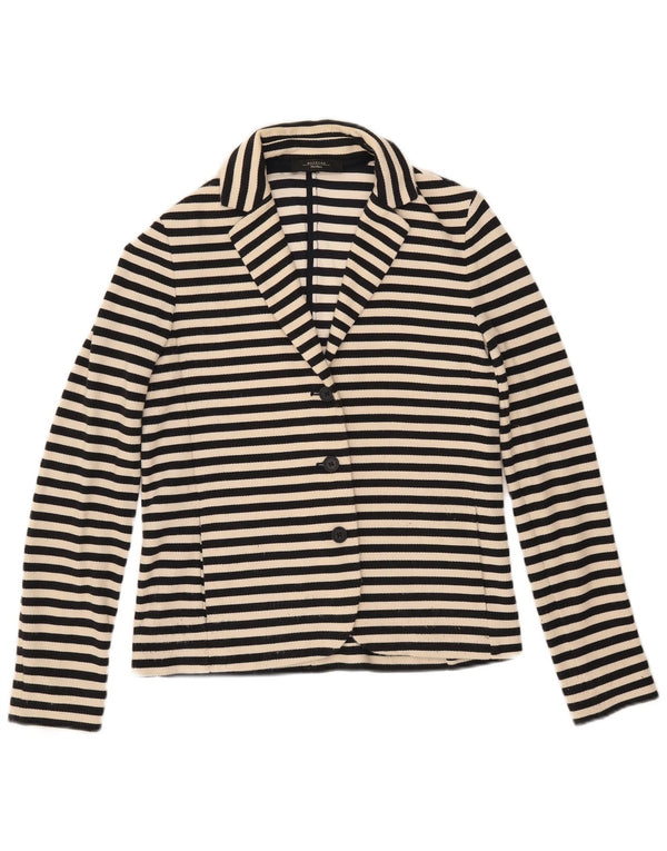 Max Mara Γυναικείο Σαββατοκύριακο Blazer Jacket UK 12 Medium Navy Blue Nautical