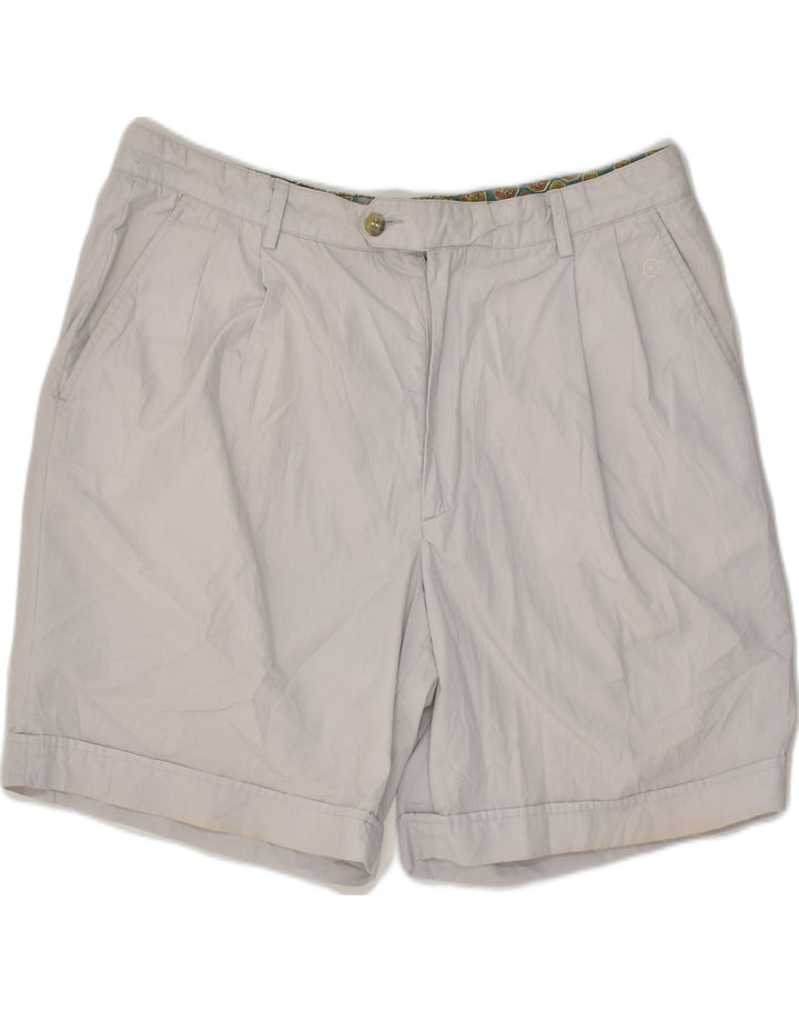 SEA BARRIER Mens Casual Shorts IT 52 Large W34 Grey Polyester | Vintage Sea Barrier | Thrift | Second-Hand Sea Barrier | Used Clothing | Messina Hembry 