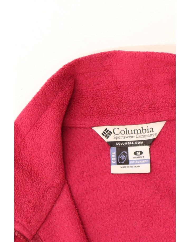 Columbia Γυναικείο μπουφάν Fleece UK 14 Medium Red Polyester