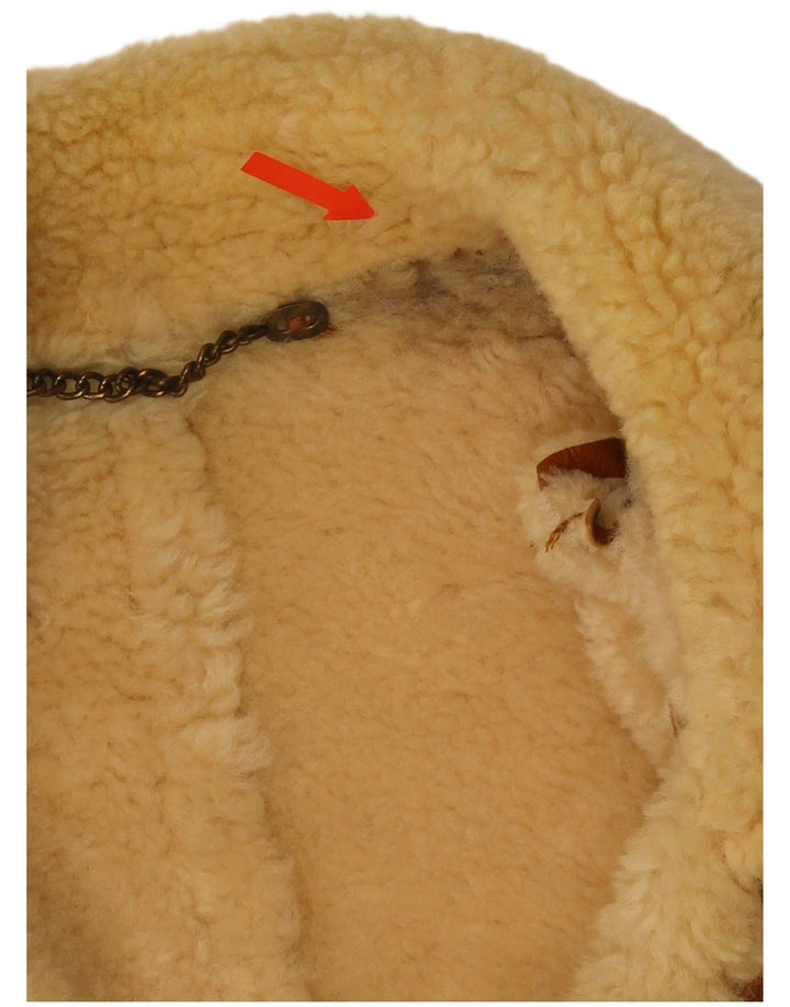 Vintage Ανδρικό Shearling Jacket UK 42 XL καφέ