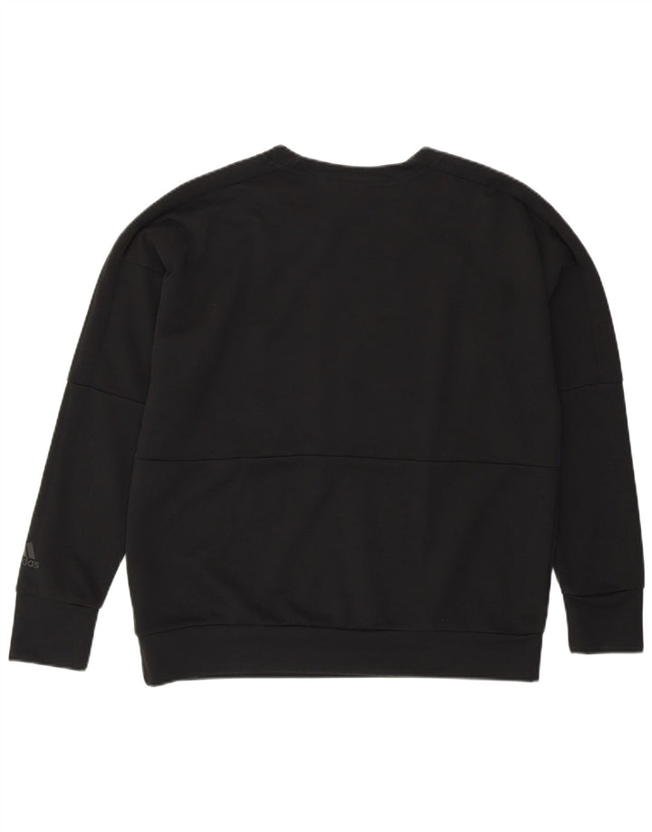 Γυναικεία φούτερ ADIDAS Jumper UK 12/14 Medium Black Colourblock