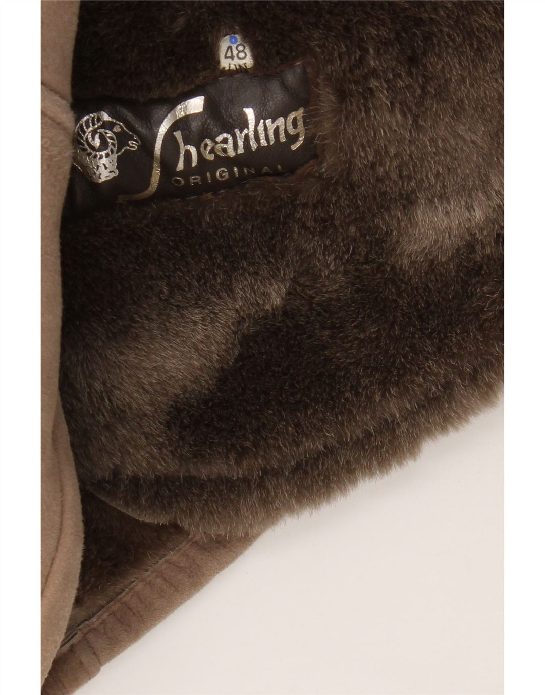 Vintage Γυναικείο Παλτό Shearling IT 48 XL Καφέ Shearling
