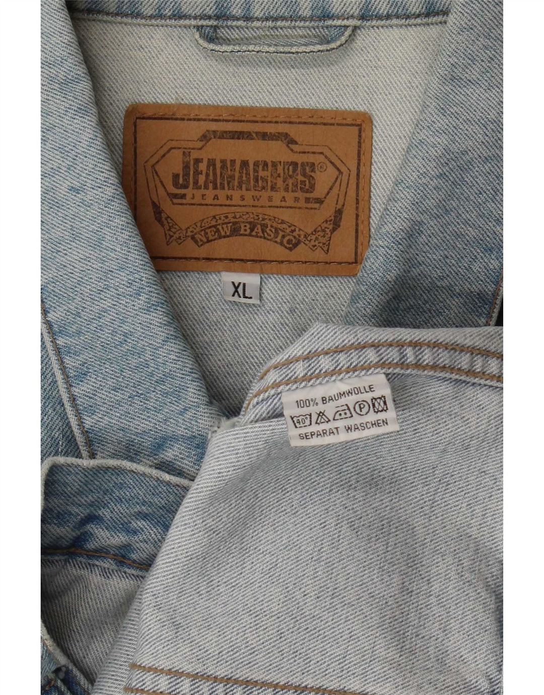 Jeanagers Ανδρικό Τζιν Μπουφάν UK 42 XL Μπλε Βαμβακερό