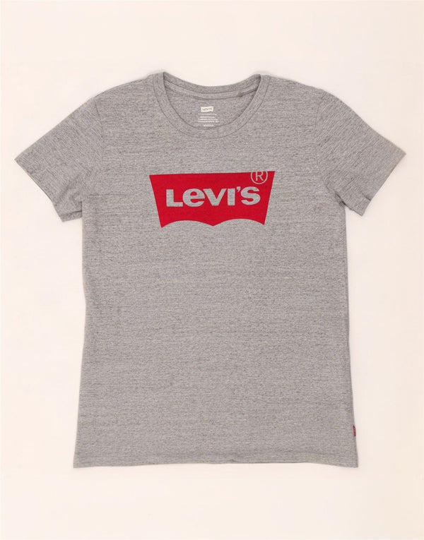 Γυναικείο γραφικό μπλουζάκι Levi's Top UK 6 XS Γκρι βαμβακερό