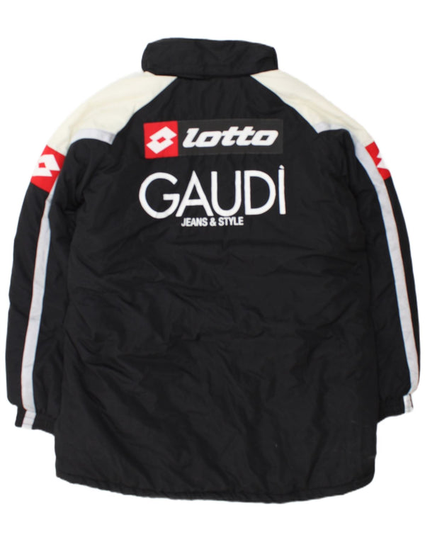 Lotto Mens Udinese Calcio Hooded Windbreaker Coat UK 44 2XL Black