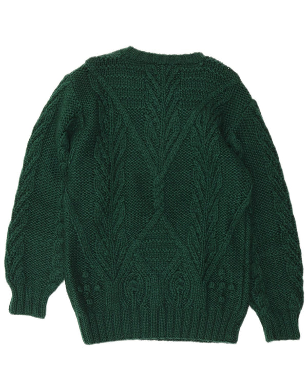 Vintage Mens Crew Neck Jumper Sweater Large Green