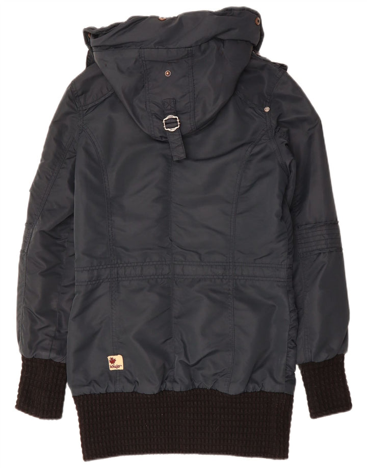 KHUJO Ανδρικό μπουφάν Parka με κουκούλα UK 38 Medium Navy Blue