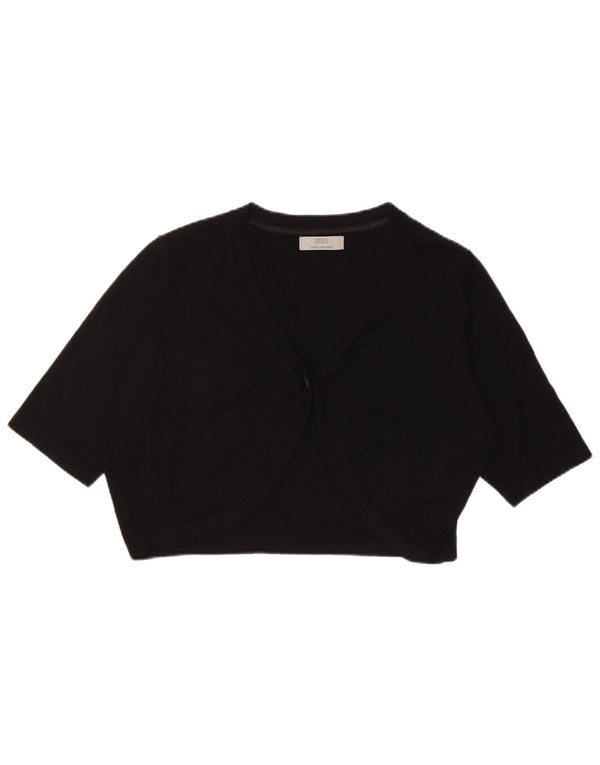 Marks & Spencer Γυναικείο κοντομάνικο Bolero Jumper UK 14 Medium Black