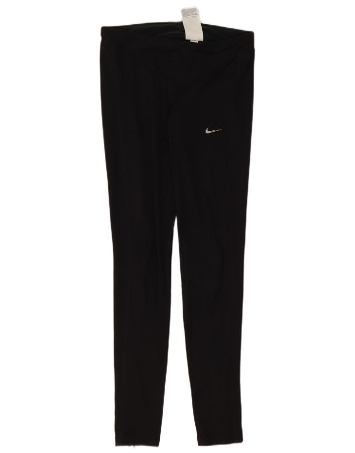 Γυναικείο κολάν NIKE Dri Fit UK 12 μεσαίο μαύρο πολυεστέρα