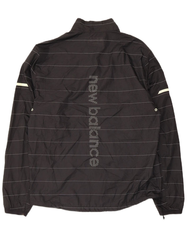 Ανδρική αθλητική φόρμα γραφικών New Balance Top Jacket μεσαίο μαύρο ριγέ