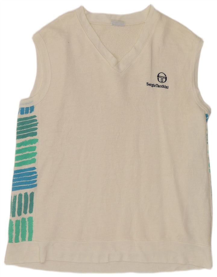 SERGIO TACCHINI Ανδρική φούτερ Jumper 2XL Off White Colourblock