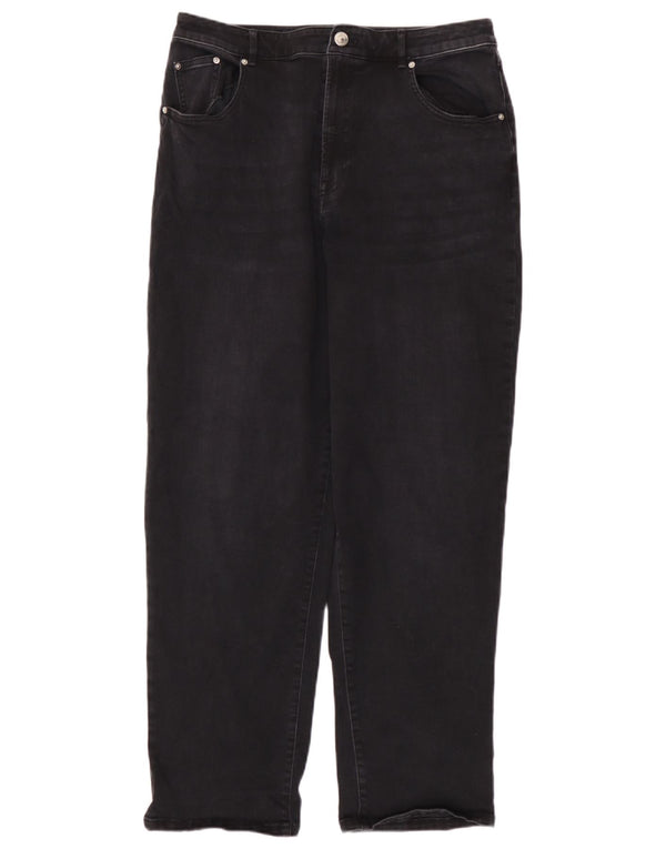 Marks & Spencer Γυναικείο αυτόγραφο Tapered Jeans UK 12 Medium W32 L29 Grey