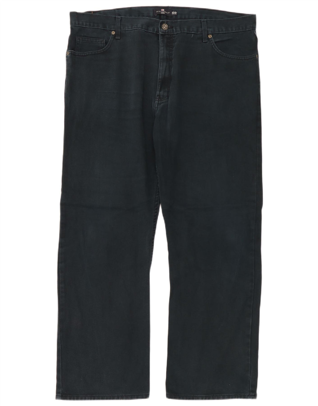 Marks & Spencer Ανδρικό Τζιν Μπλε Harbor Straight W42 L31 Μαύρο βαμβακερό