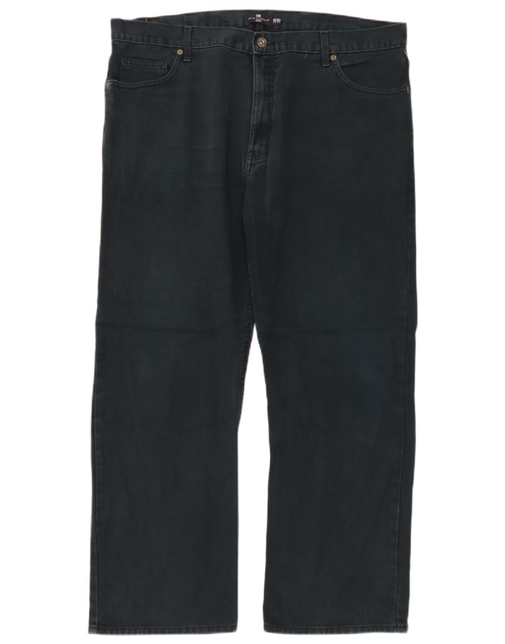 Marks & Spencer Ανδρικό Τζιν Μπλε Harbor Straight W42 L31 Μαύρο βαμβακερό