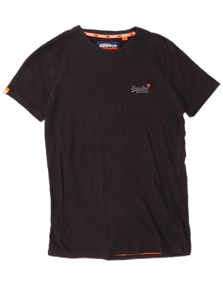 Superdry Ανδρικό T-Shirt Top Μικρό μαύρο βαμβακερό