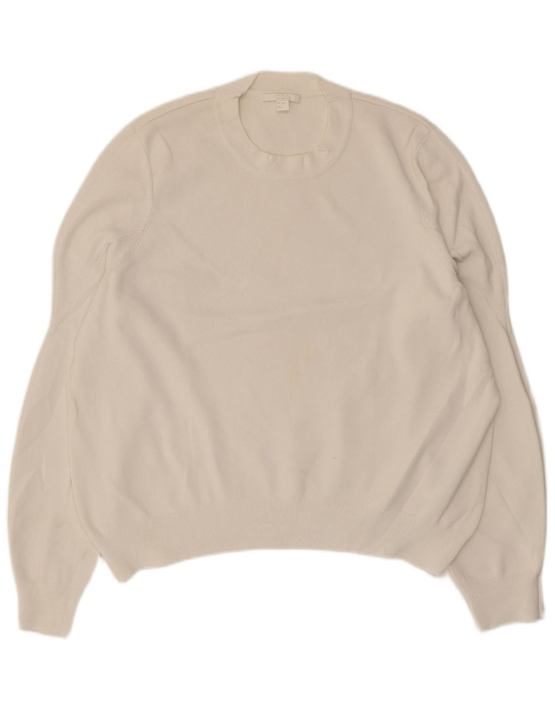 Γυναικείο πουλόβερ με λαιμόκοψη Cos Crew UK 14 Medium White Viscose