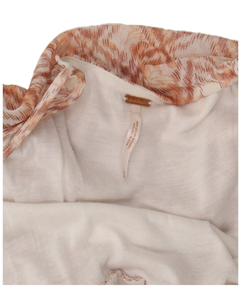 FREE PEOPLE Womens Slim Fit Slip Dress UK 14 Large Orange Geometric Vintage Free People and Second-Hand Free People from Messina Hembry 