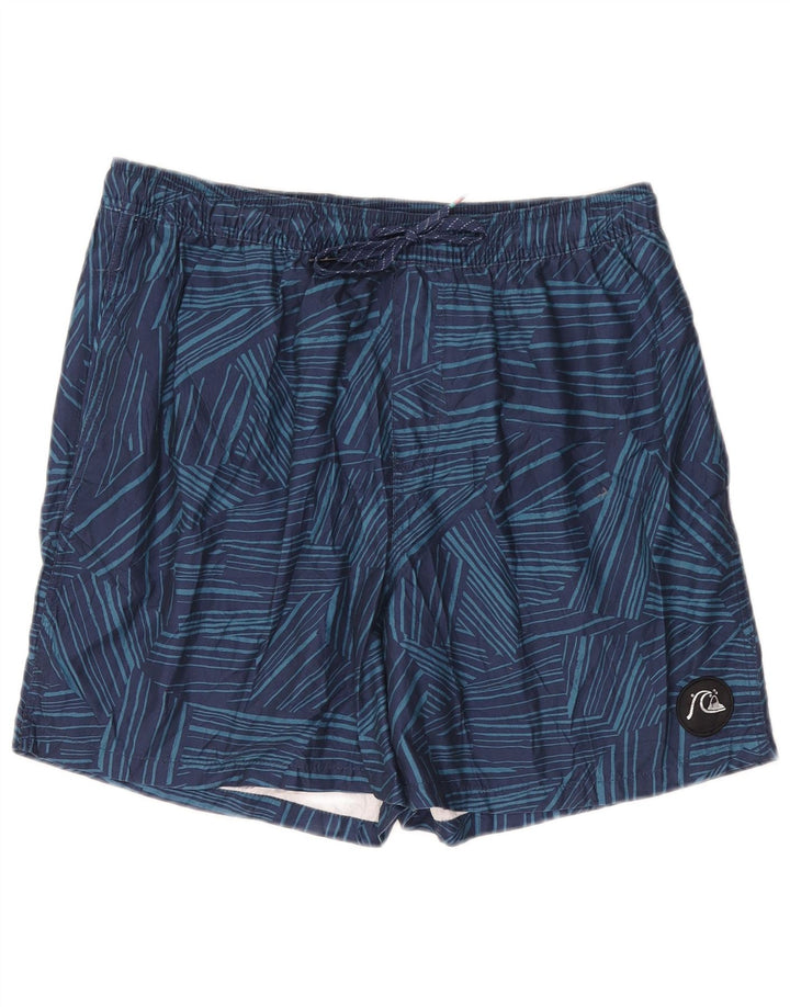 Ανδρικό σορτς κολύμβησης Quiksilver XL Navy Blue Geometric Polyester