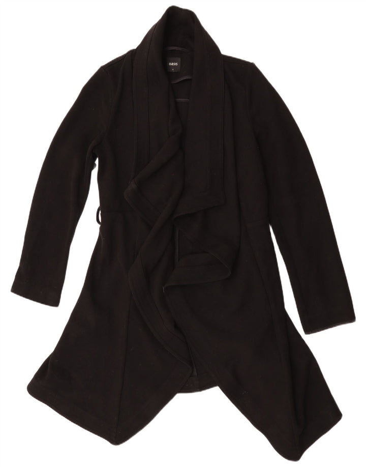 Oasis Γυναικείο Ανοιχτό Πανωφόρι UK 10 Small Black Polyester