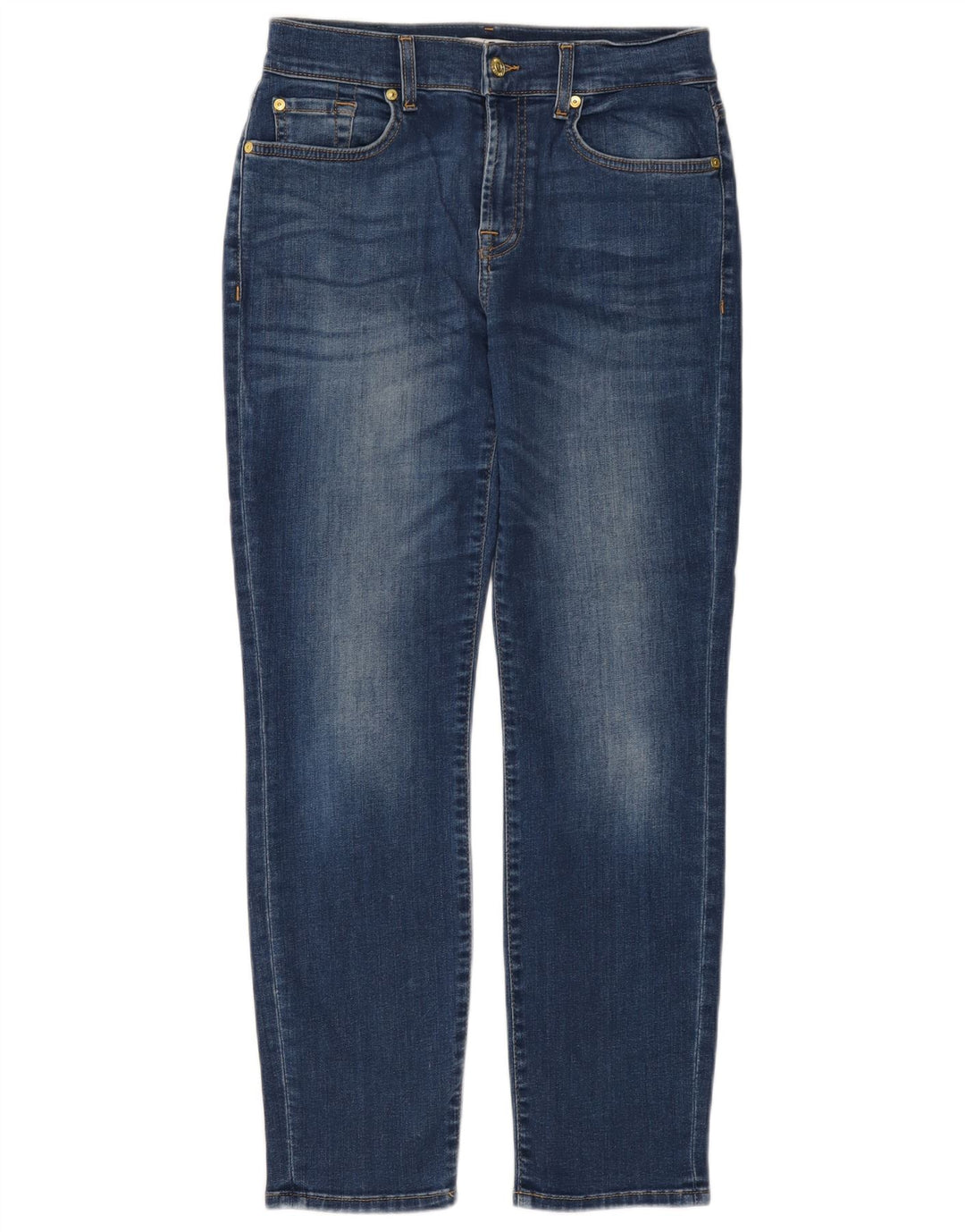 7 ΓΙΑ ΟΛΗ ΤΗΝ ΑΝΘΡΩΠΟΤΗΤΑ Γυναικεία Slim Jeans W26 L28 Blue Cotton