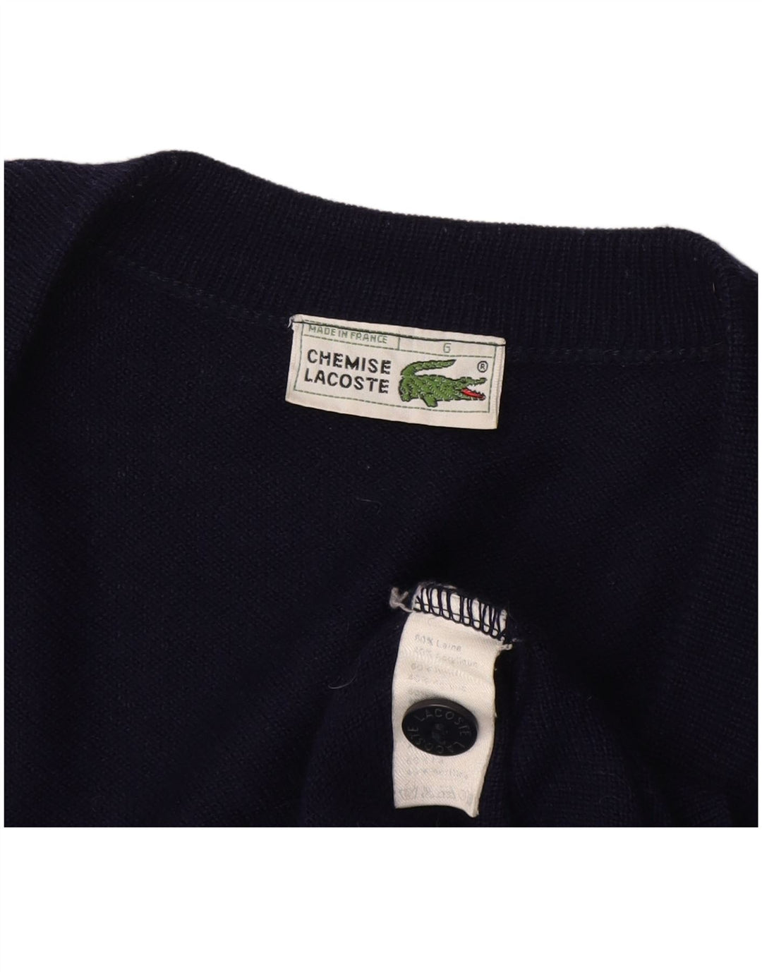 Ανδρική ζακέτα Lacoste, νούμερο 6 XL, μπλε μαλλί