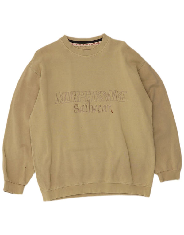 Ανδρικό γραφικό φούτερ Murphy & Nye Jumper Medium Khaki Cotton