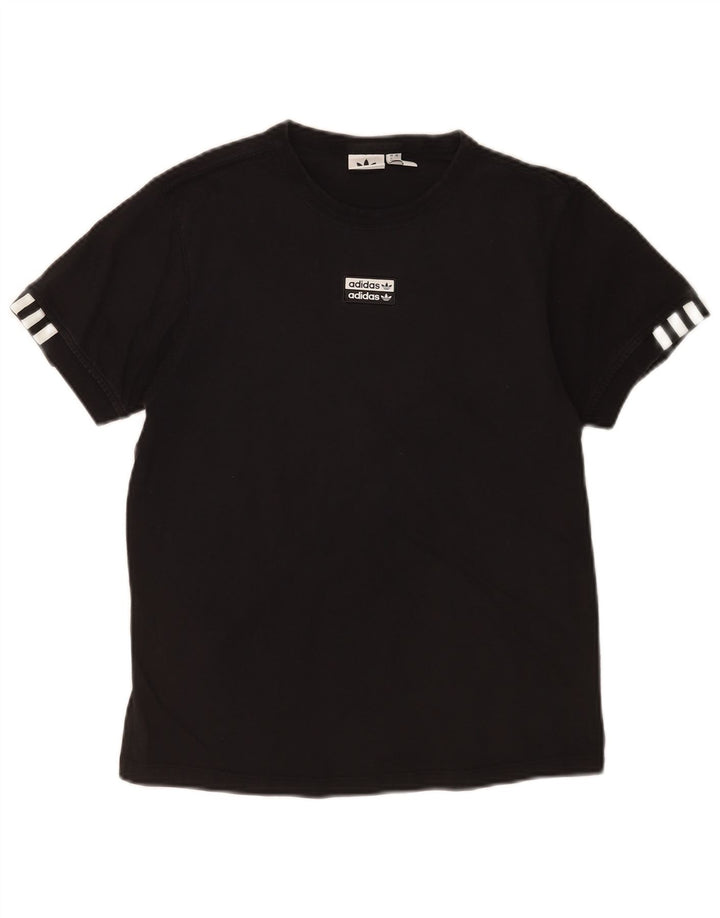 Γυναικείο T-Shirt Adidas Top UK 12 Medium Black
