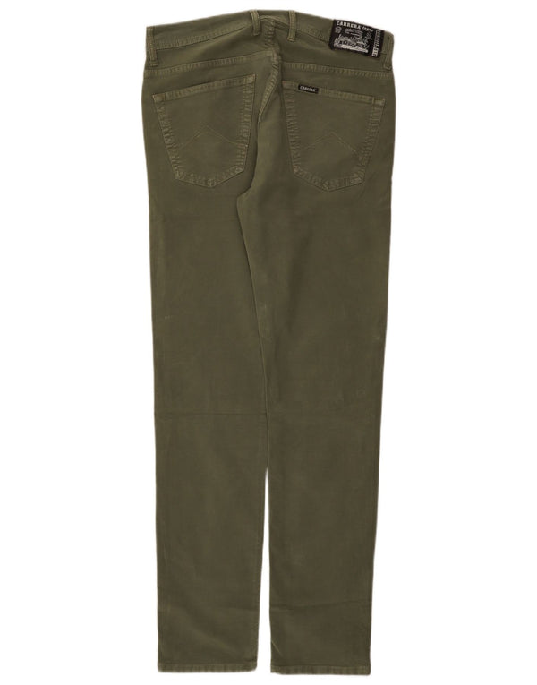 Carrera Ανδρικό Slim Casual Παντελόνι IT 48 Medium W33 L32 Χακί βαμβακερό