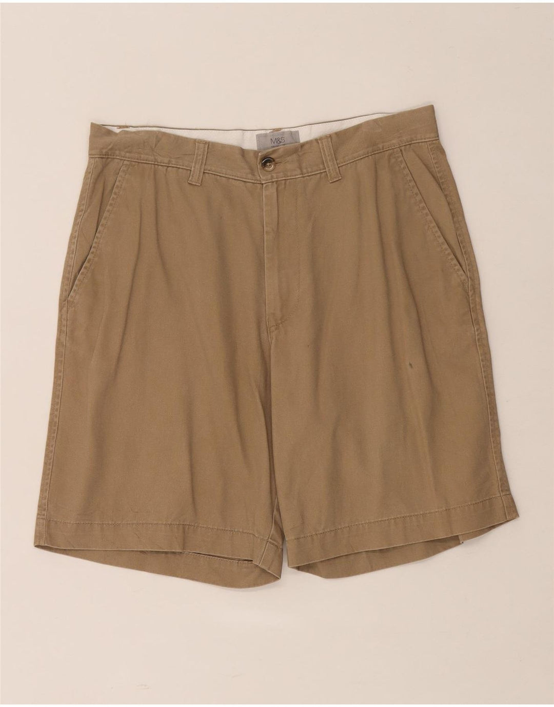 MARKS & SPENCER Ανδρικό σορτς Chino W32 Βαμβακερό μεσαίο καφέ